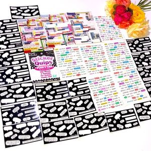 Word bubble Sticker Collection Millennial Teen Stickers photo bubble stickers